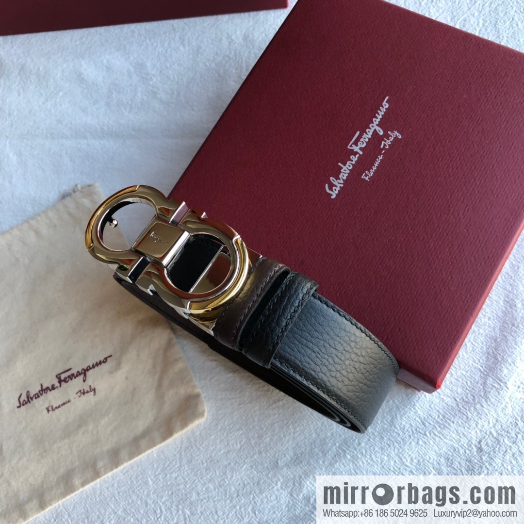 Ferragamo Gancini Buckle Men's 3.5cm Belt