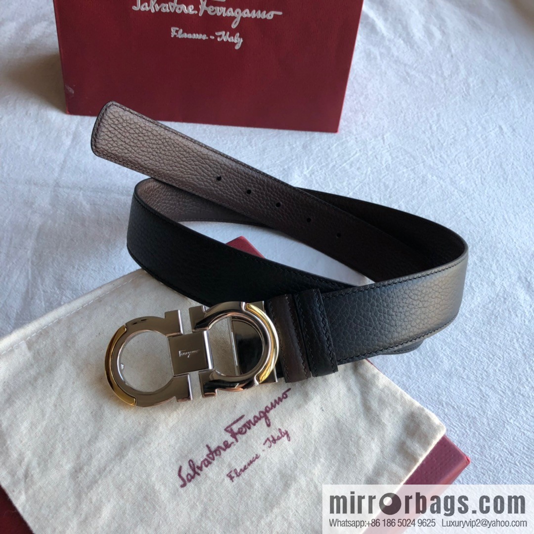 Ferragamo Gancini Buckle Men's 3.5cm Belt