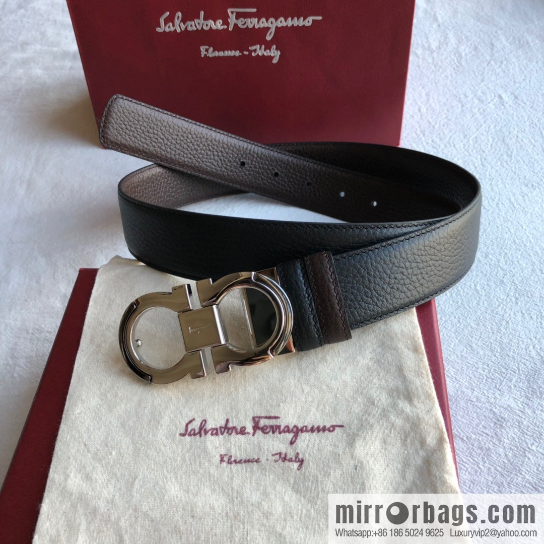 Ferragamo Gancini Buckle Men's 3.5cm Belt