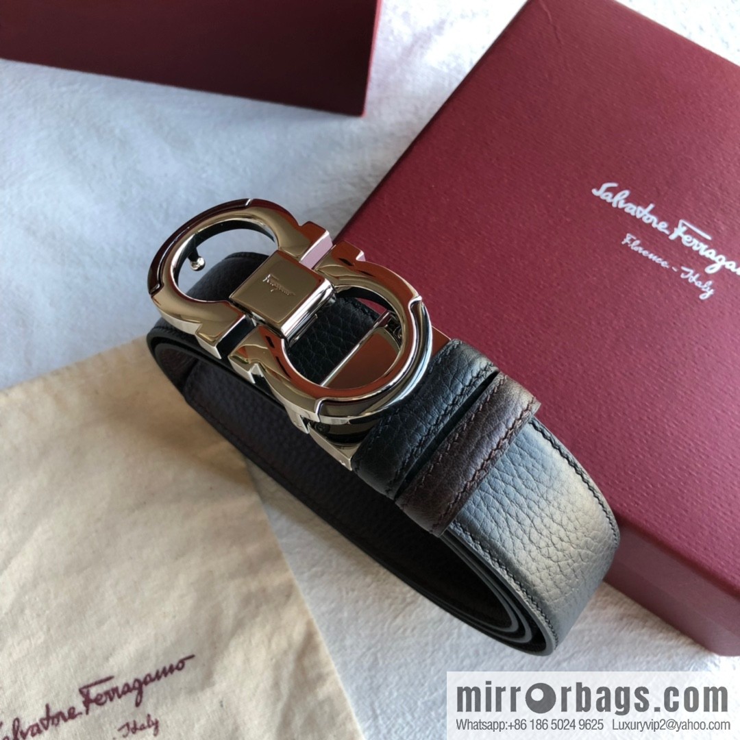 Ferragamo Gancini Buckle Men's 3.5cm Belt