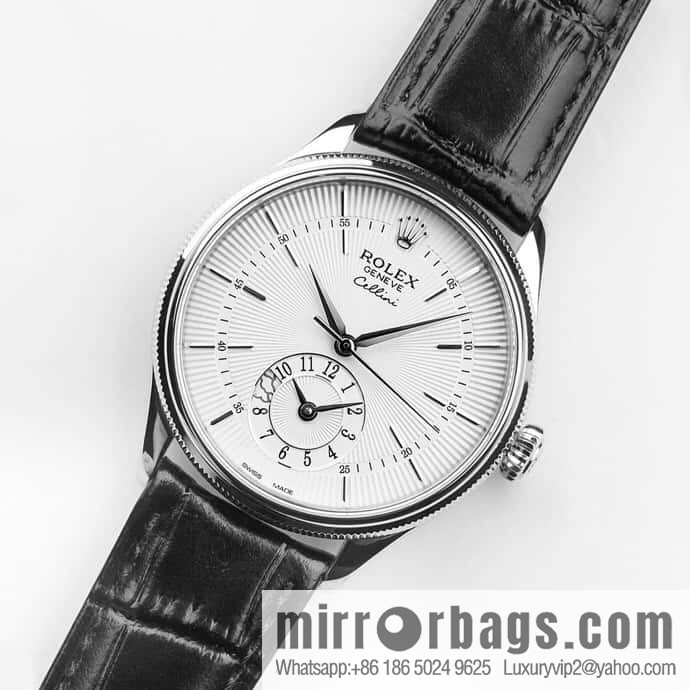 EW Rolex Cellini Log GMT Function Day and Night Function 39 mm Diameter Watch
