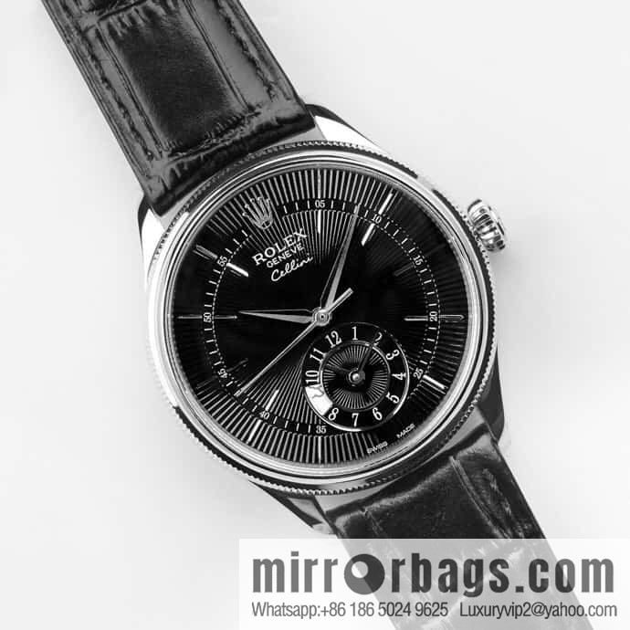 EW Rolex Cellini Log GMT Function Day and Night Function 39 mm Diameter Watch