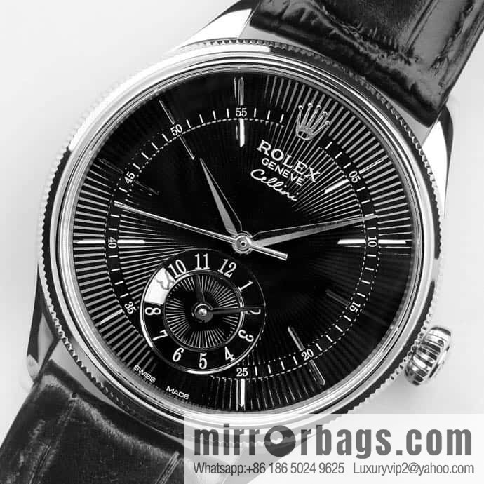 EW Rolex Cellini Log GMT Function Day and Night Function 39 mm Diameter Watch