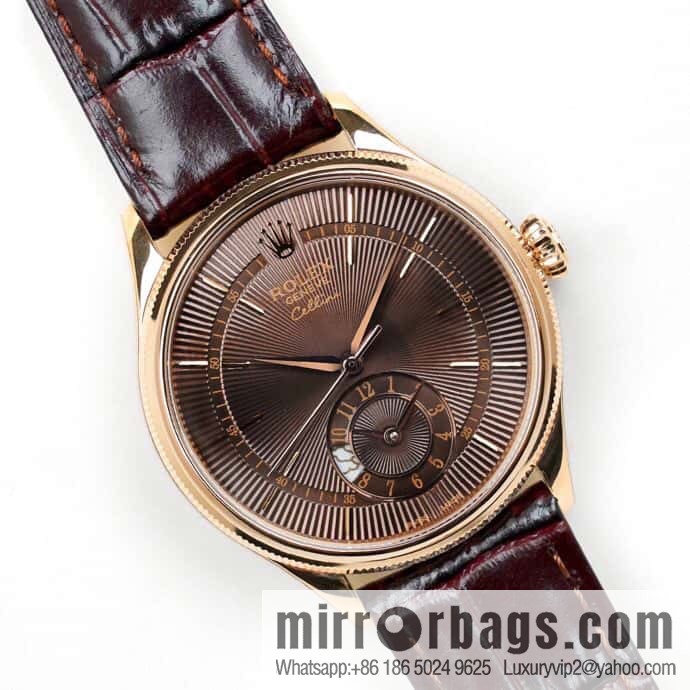 EW Rolex Cellini Log GMT Function Day and Night Function 39 mm Diameter Watch