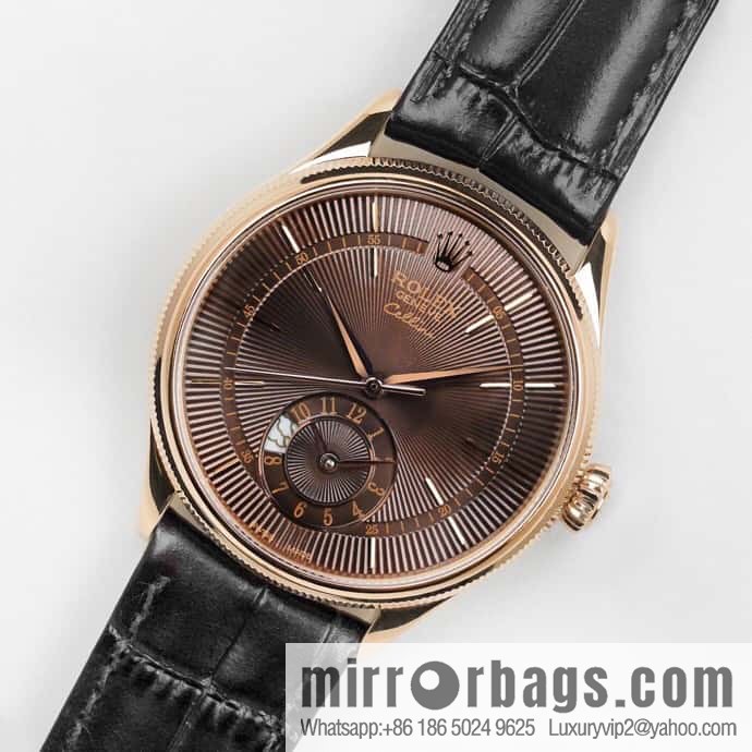 EW Rolex Cellini Log GMT Function Day and Night Function 39 mm Diameter Watch