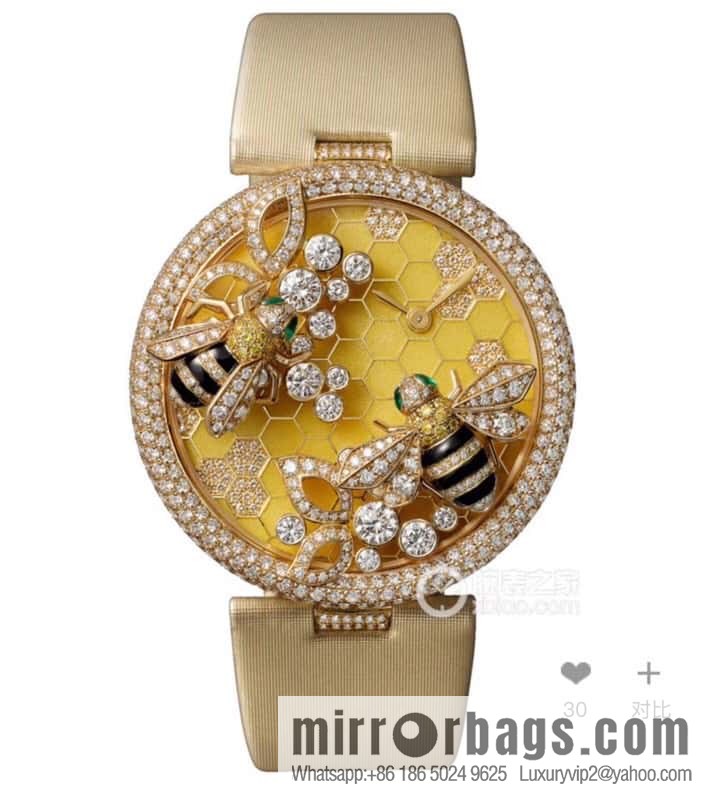 Cartier C White Bee Creative Gemstone Series 40mm Dial