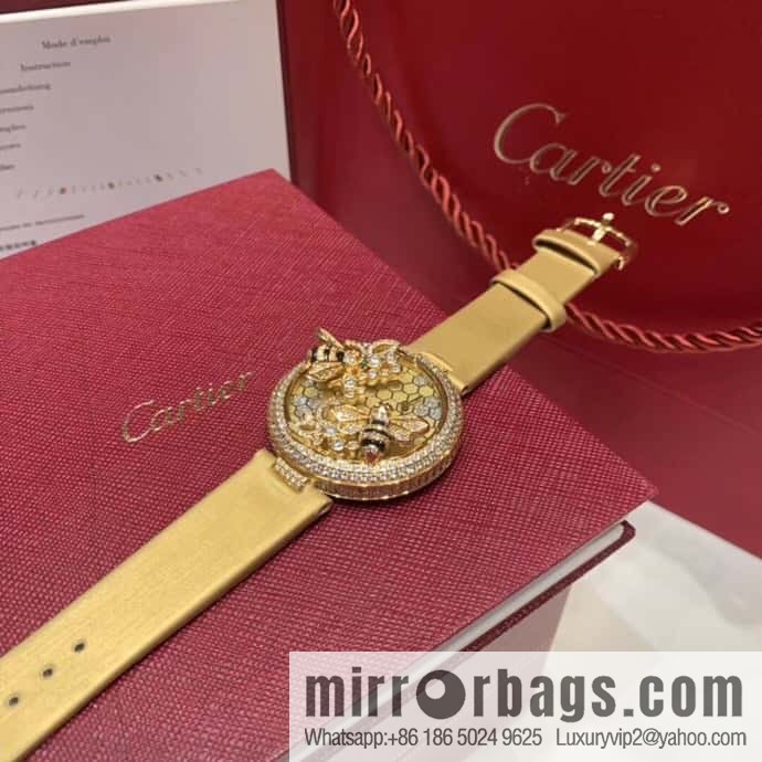 Cartier C White Bee Creative Gemstone Series 40mm Dial