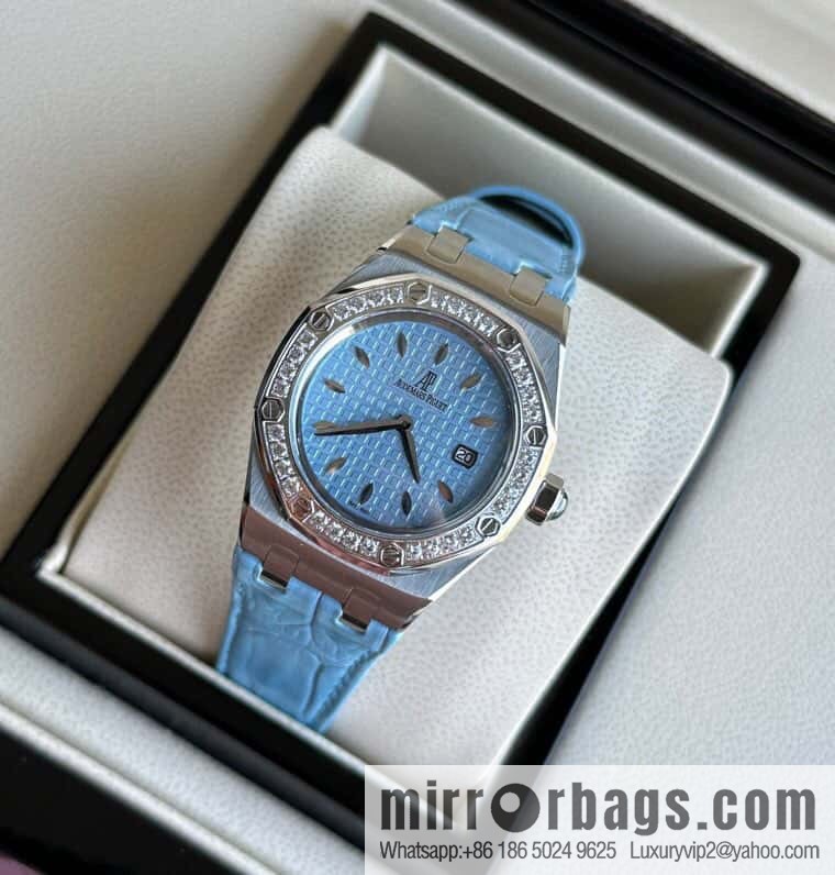 Alligator Leather RF Factory, Audemars Piguet Royal Oak Series Model 67601 Quartz Watch
