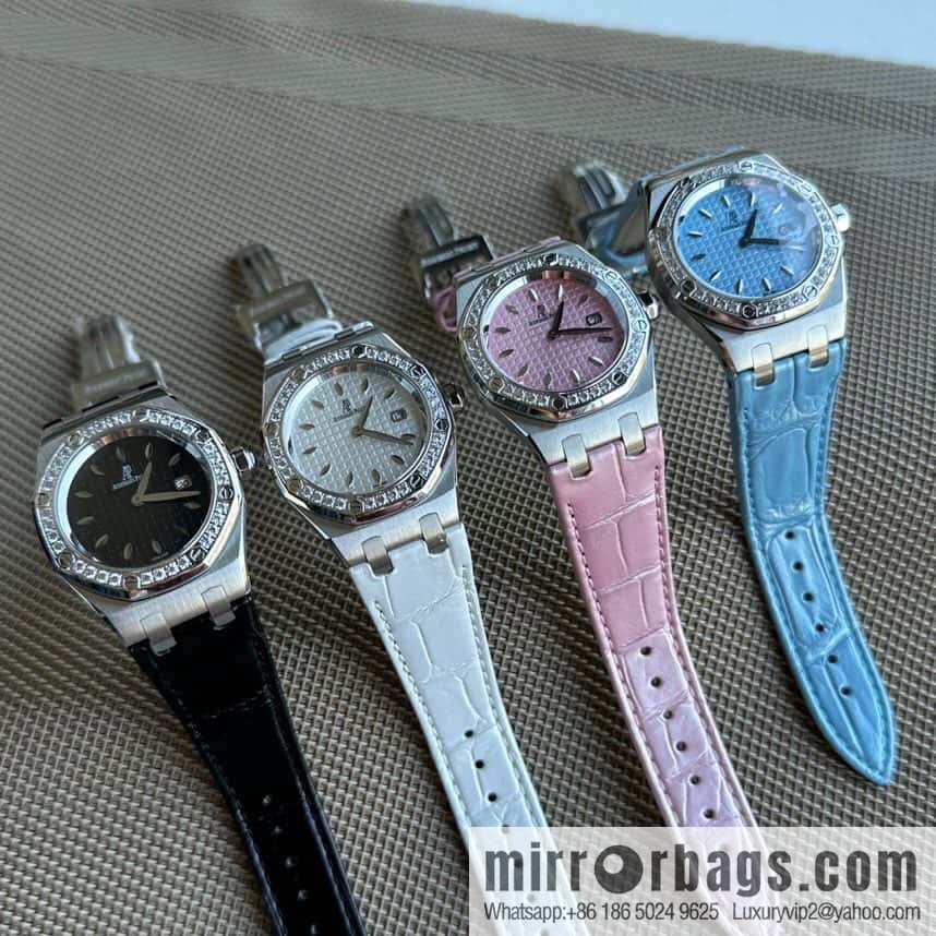 Alligator Leather RF Factory, Audemars Piguet Royal Oak Series Model 67601 Quartz Watch
