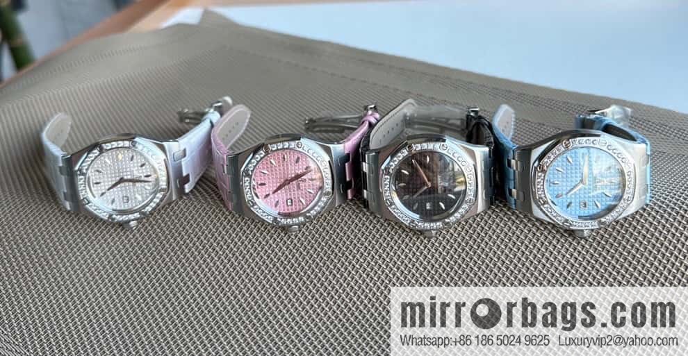Alligator Leather RF Factory, Audemars Piguet Royal Oak Series Model 67601 Quartz Watch