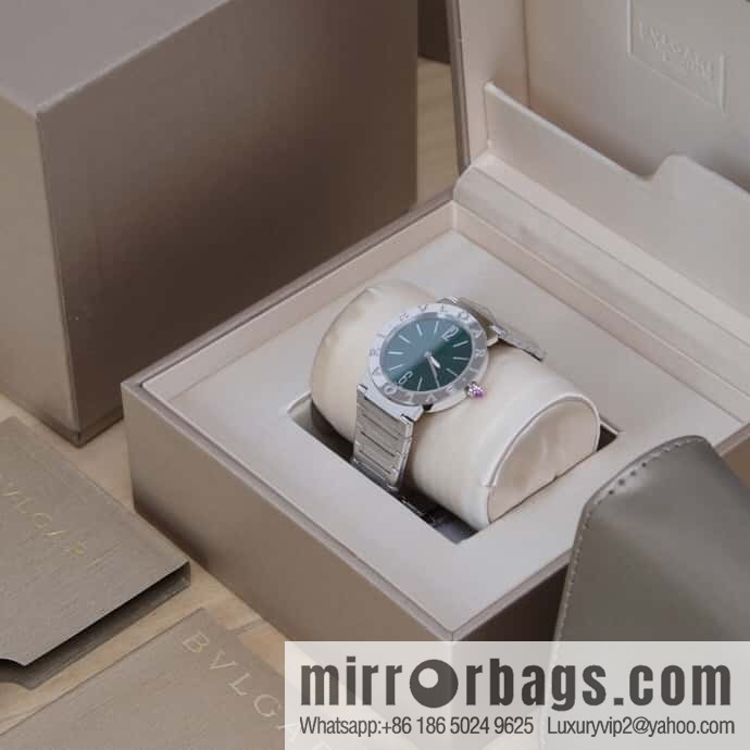 Green Bar Nail Bv Bulgari Ladies Quartz Watch