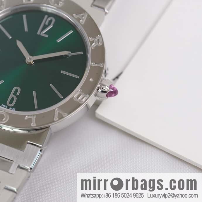 Green Bar Nail Bv Bulgari Ladies Quartz Watch