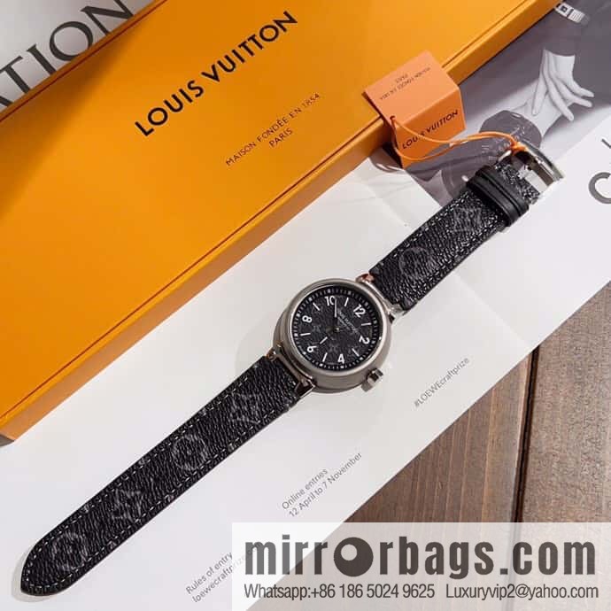 LV men's high-end mechanical watch TAMBOUR MONOGRAM ECLIPSE watch QBB168