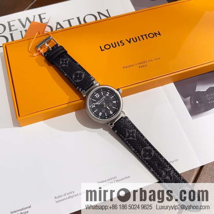 LV men's high-end mechanical watch TAMBOUR MONOGRAM ECLIPSE watch QBB168