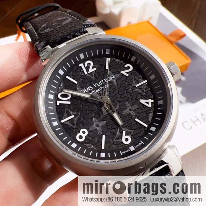 LV men's high-end mechanical watch TAMBOUR MONOGRAM ECLIPSE watch QBB168