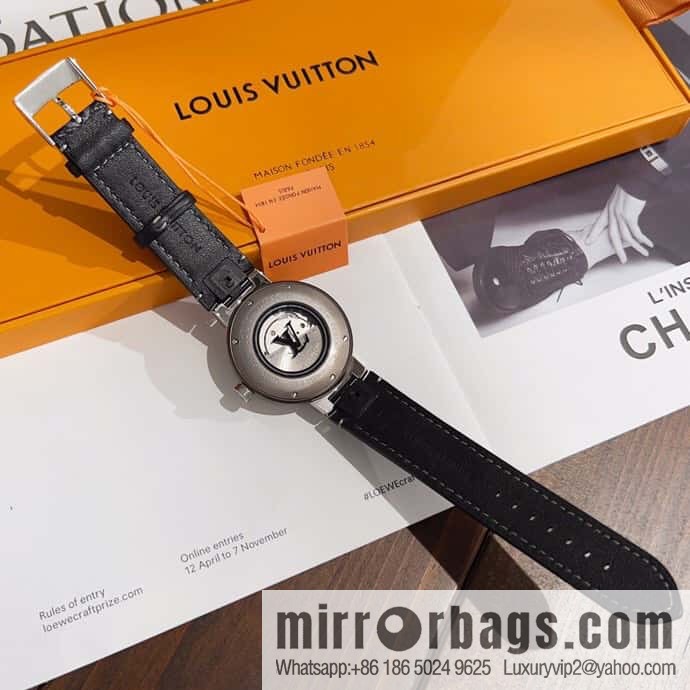 LV men's high-end mechanical watch TAMBOUR MONOGRAM ECLIPSE watch QBB168