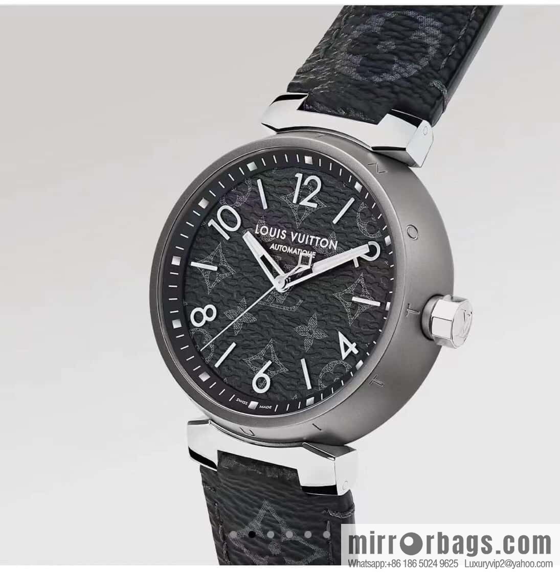 LV men's high-end mechanical watch TAMBOUR MONOGRAM ECLIPSE watch QBB168