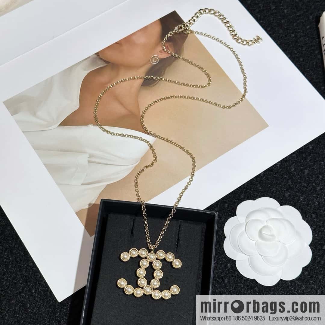 ❗️New ❗️ Chanel necklace ☀️ new ☑️ Chanel double c pearl necklace ☀️