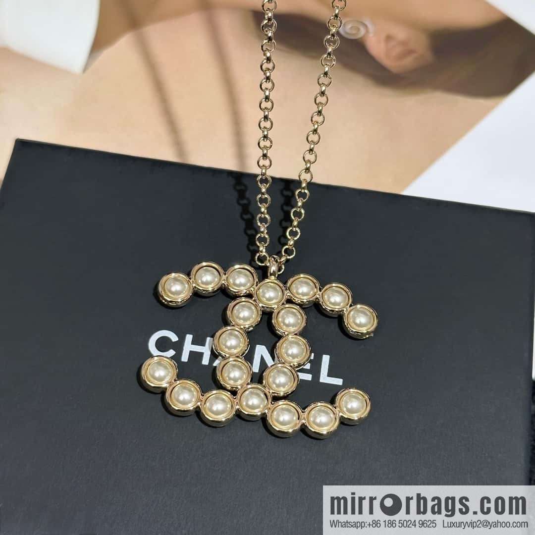 ❗️New ❗️ Chanel necklace ☀️ new ☑️ Chanel double c pearl necklace ☀️
