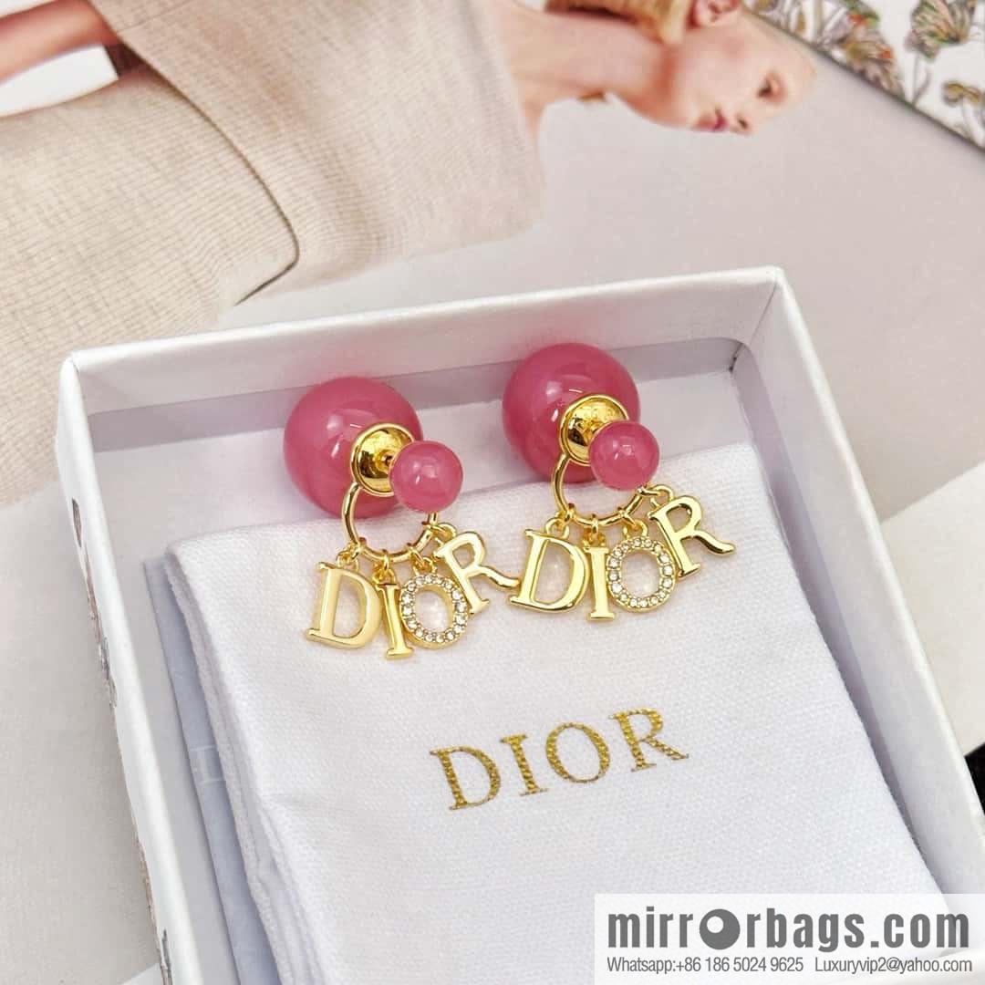 New ☑️ Dior tassel size pearl stud earrings