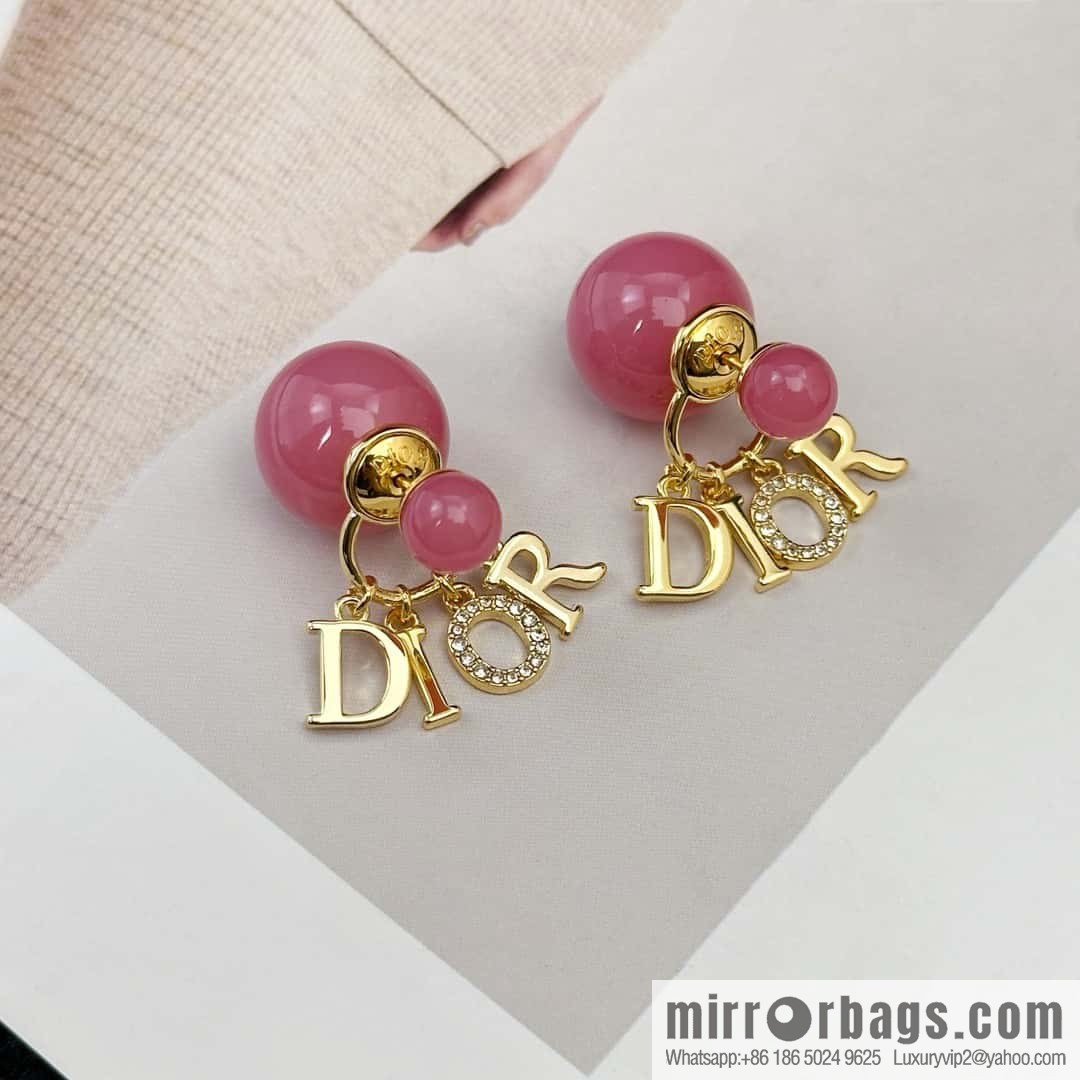 New ☑️ Dior tassel size pearl stud earrings