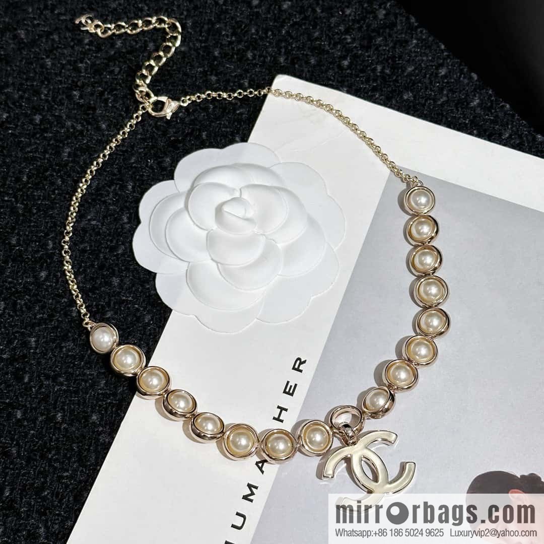 ❗️New ❗️ Chanel necklace ☀️ new ☑️ Chanel double c pearl necklace ☀️