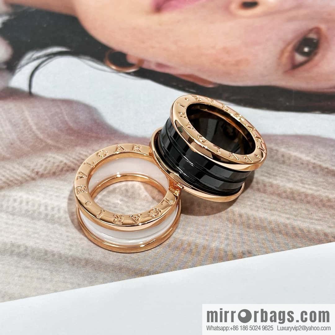 ❗Classic explosion ❗ wide version ☀ BVLGARI wide version black and white ceramic ring ☀