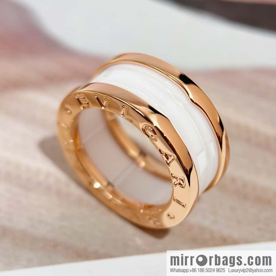 ❗Classic explosion ❗ wide version ☀ BVLGARI wide version black and white ceramic ring ☀