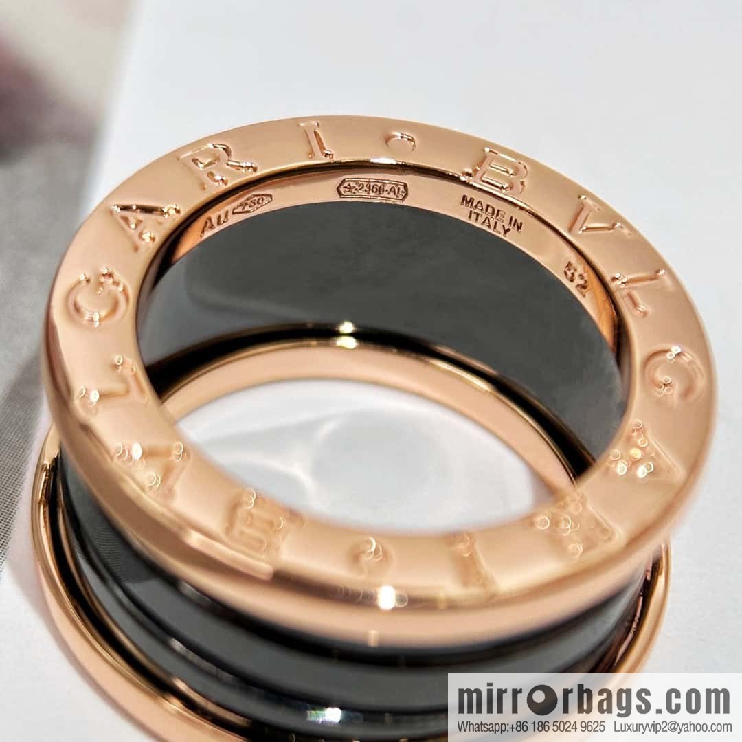 ❗Classic explosion ❗ wide version ☀ BVLGARI wide version black and white ceramic ring ☀