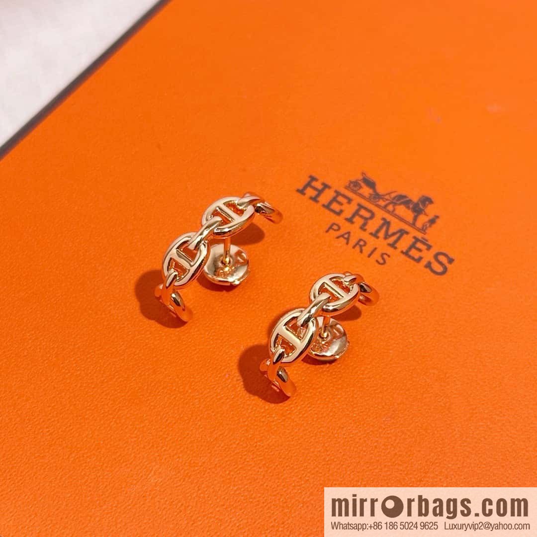 ❗️New ❗️ New ☑️ Hermès HERMES smooth pig nose stud earrings