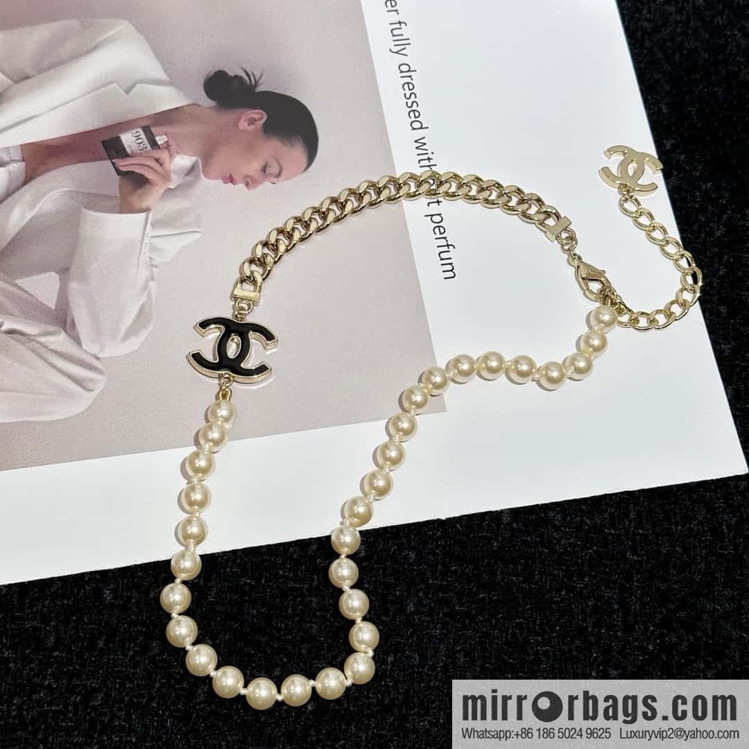 ❗️New ❗️ Chanel necklace ☀️ new ☑️ Chanel double c pearl necklace ☀️