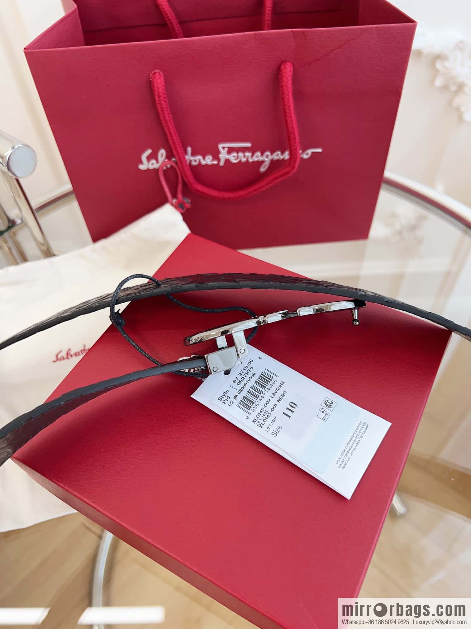 Ferragamo 🅿 Original Leather Purchasing Grade 3.5cm Precision Brass Hardware Belt