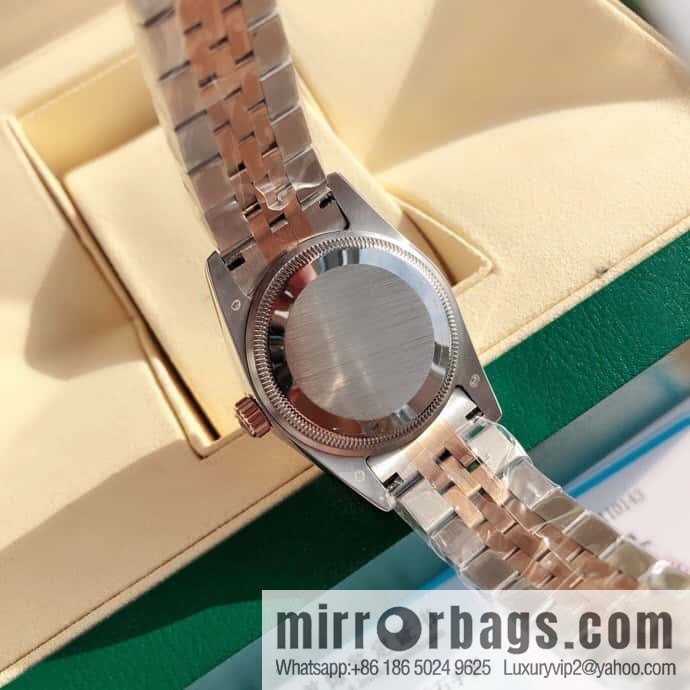 ROLEX-Rolex Diary Women's Natural Diamond Watch with Swiss ETA-2671 Movement