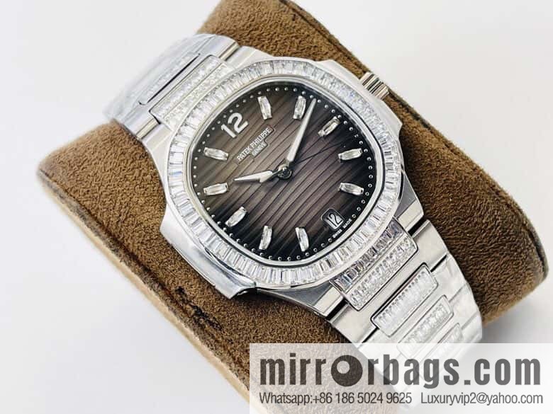 PP Patek Philippe customized 9015 to 324 S automatic integrated winding mechanical movement 7014 Ladies Nautilus limited edition series watch