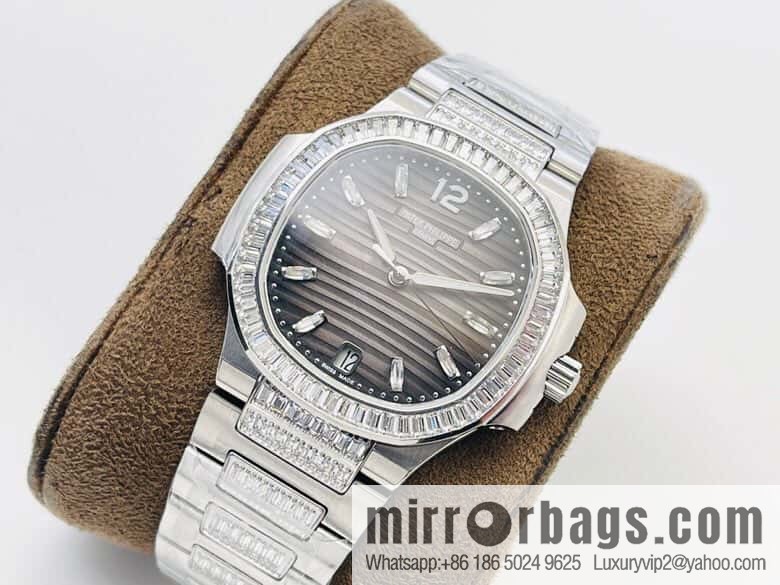 PP Patek Philippe customized 9015 to 324 S automatic integrated winding mechanical movement 7014 Ladies Nautilus limited edition series watch