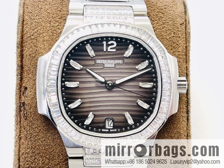PP Patek Philippe customized 9015 to 324 S automatic integrated winding mechanical movement 7014 Ladies Nautilus limited edition series watch
