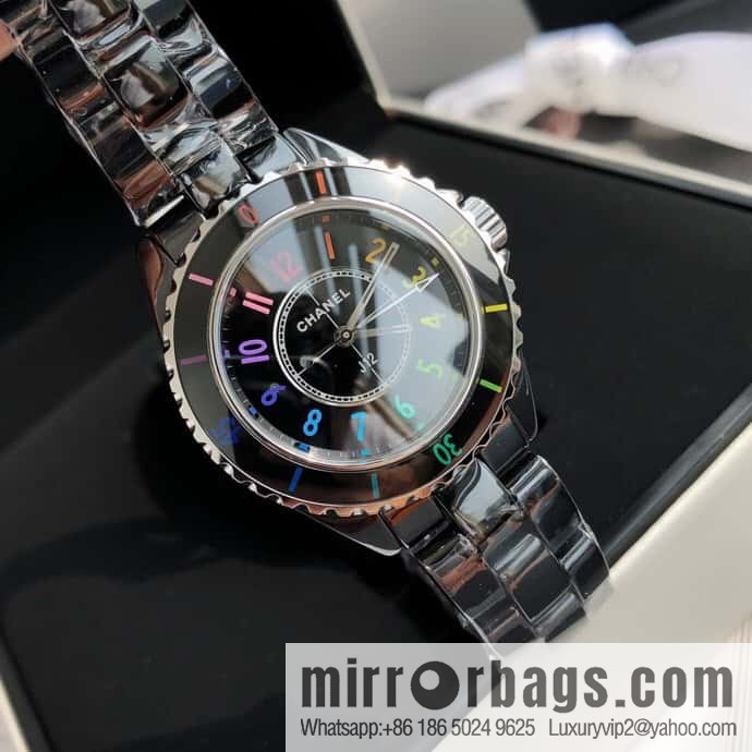 Chanel J12 series color neon Swiss original imported counter ETA movement 33mm watch diameter women's watch