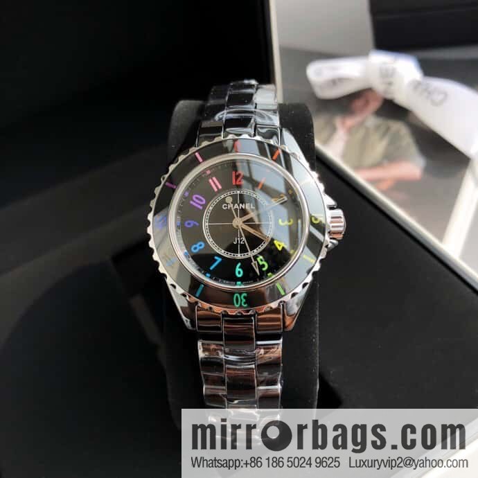 Chanel J12 series color neon Swiss original imported counter ETA movement 33mm watch diameter women's watch