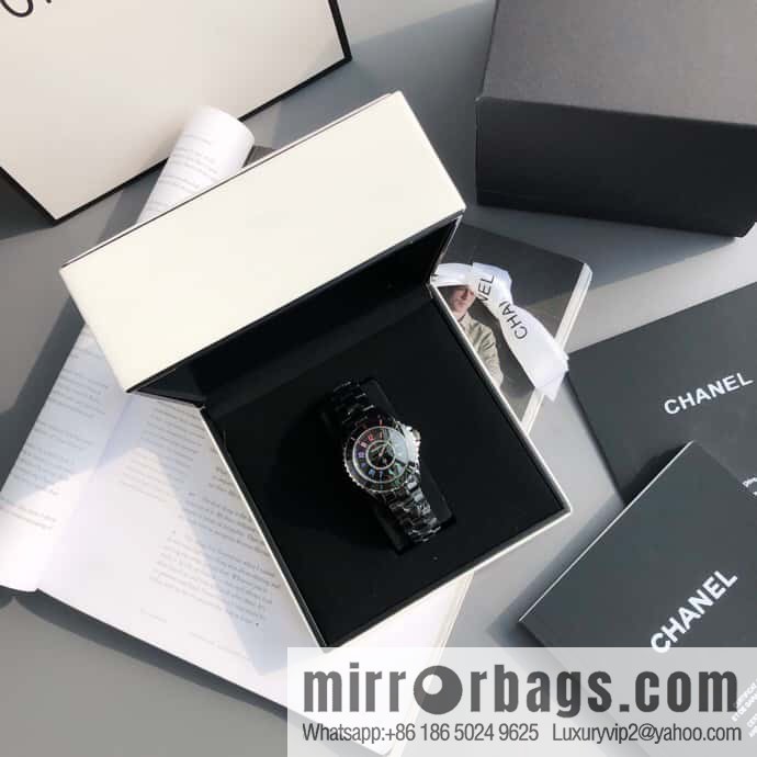 Chanel J12 series color neon Swiss original imported counter ETA movement 33mm watch diameter women's watch