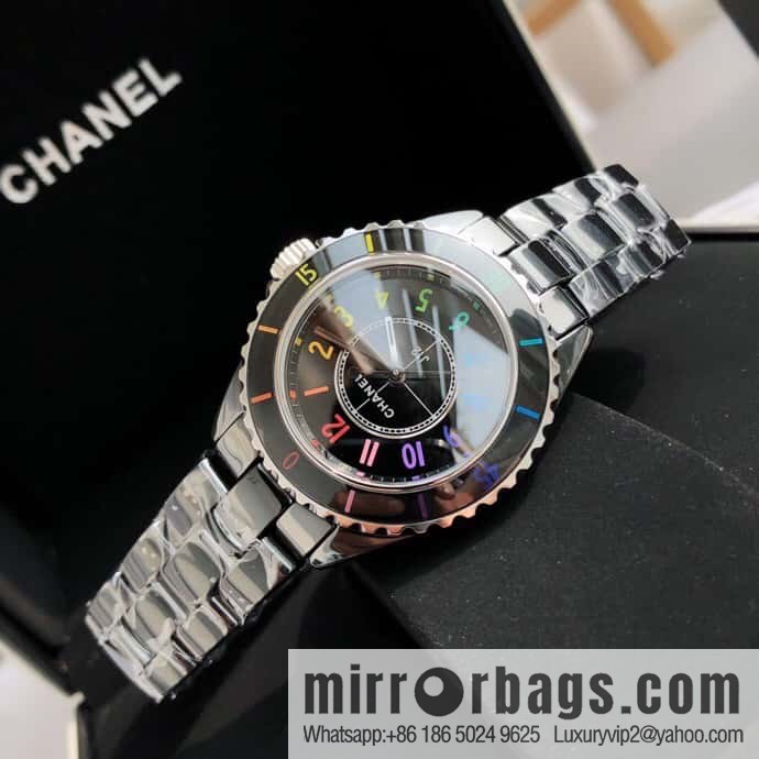 Chanel J12 series color neon Swiss original imported counter ETA movement 33mm watch diameter women's watch