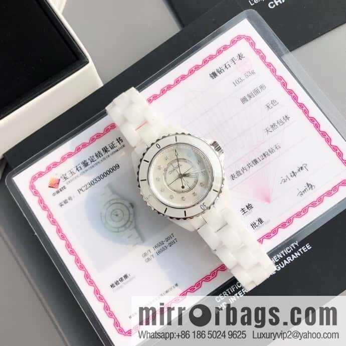 Chanel J12 series color neon Swiss original imported counter ETA movement 33mm watch diameter women's watch