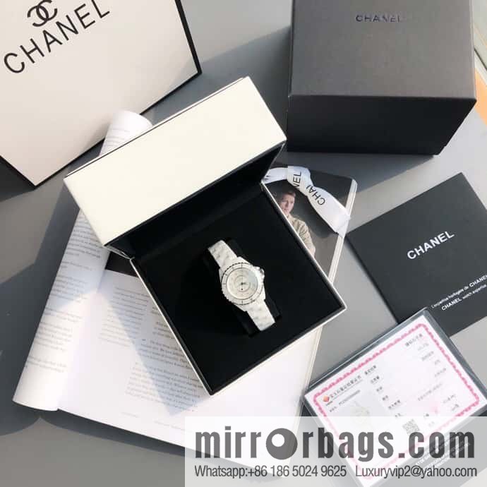 Chanel J12 series color neon Swiss original imported counter ETA movement 33mm watch diameter women's watch