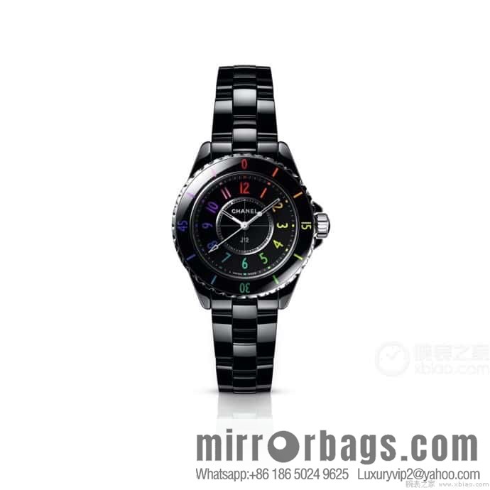 Chanel J12 series color neon Swiss original imported counter ETA movement 33mm watch diameter women's watch