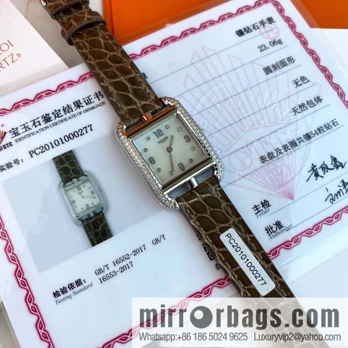 New debut HERMES Hermès watch diameter 23 * 23mm, Swiss ETA original quartz movement Cape Cod series watch