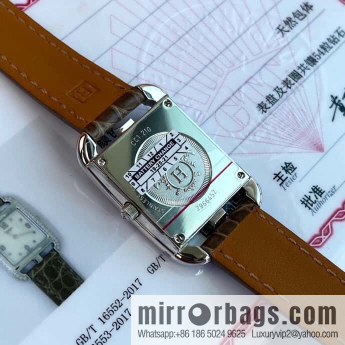 New debut HERMES Hermès watch diameter 23 * 23mm, Swiss ETA original quartz movement Cape Cod series watch