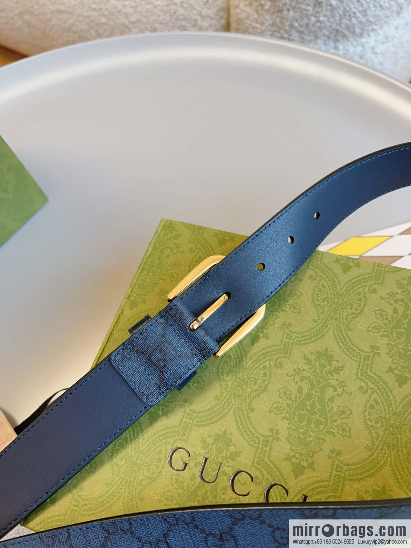 🅿Original leather purchasing grade interlocking double G detail belt, model number 673921.