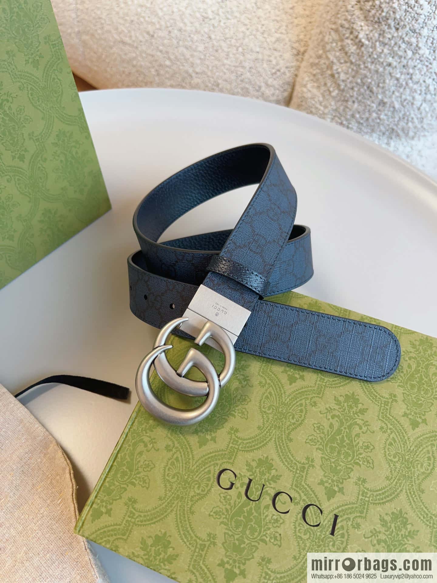🅿Original leather purchasing grade GG Marmont series double-sided belt, model number 627055.