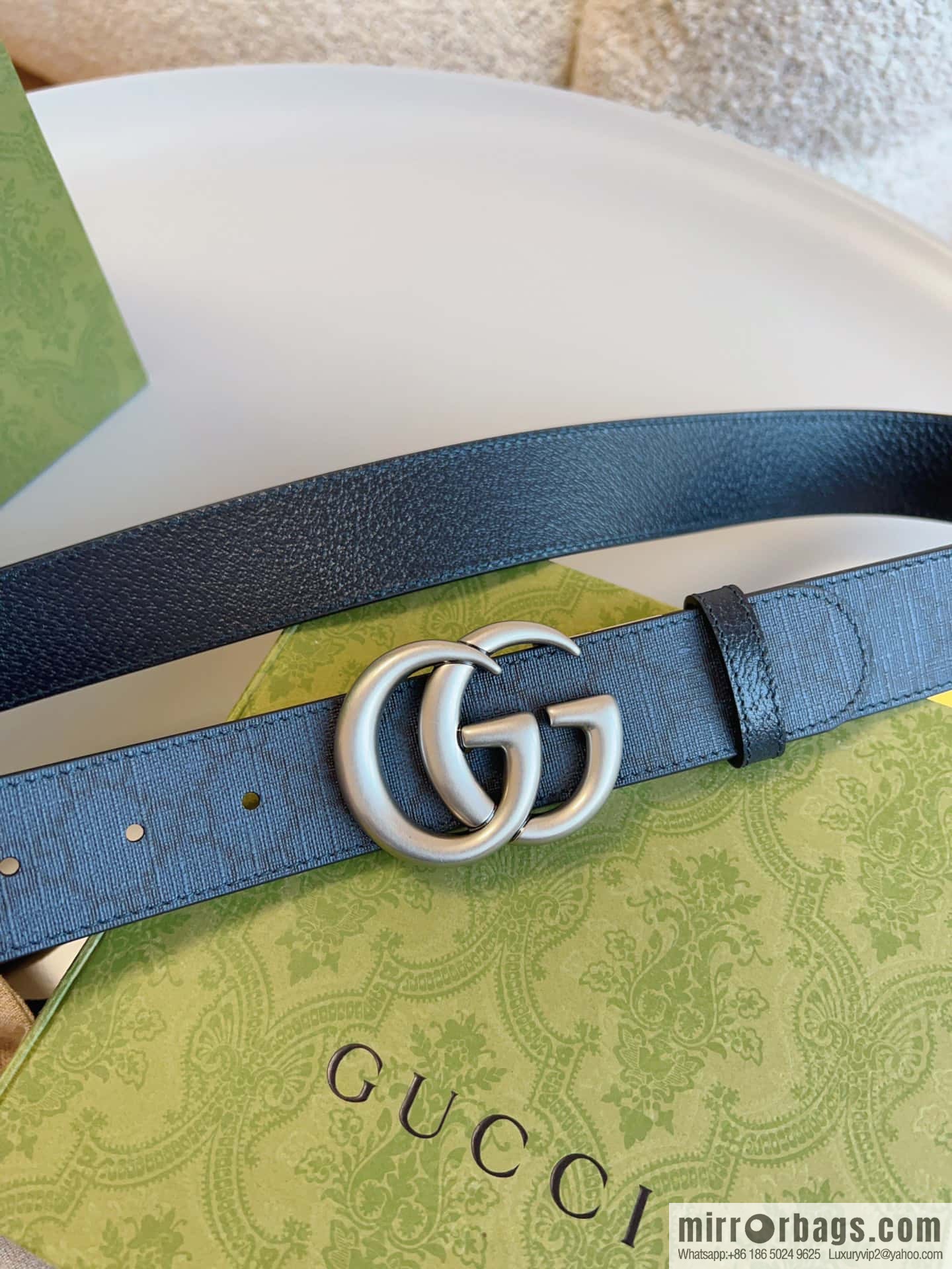 🅿Original leather purchasing grade GG Marmont series double-sided belt, model number 627055.