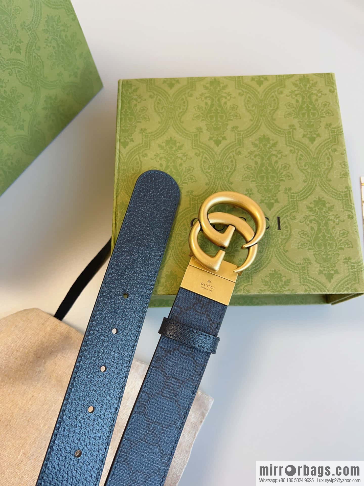 🅿Original leather purchasing grade GG Marmont series double-sided belt, model number 627055.