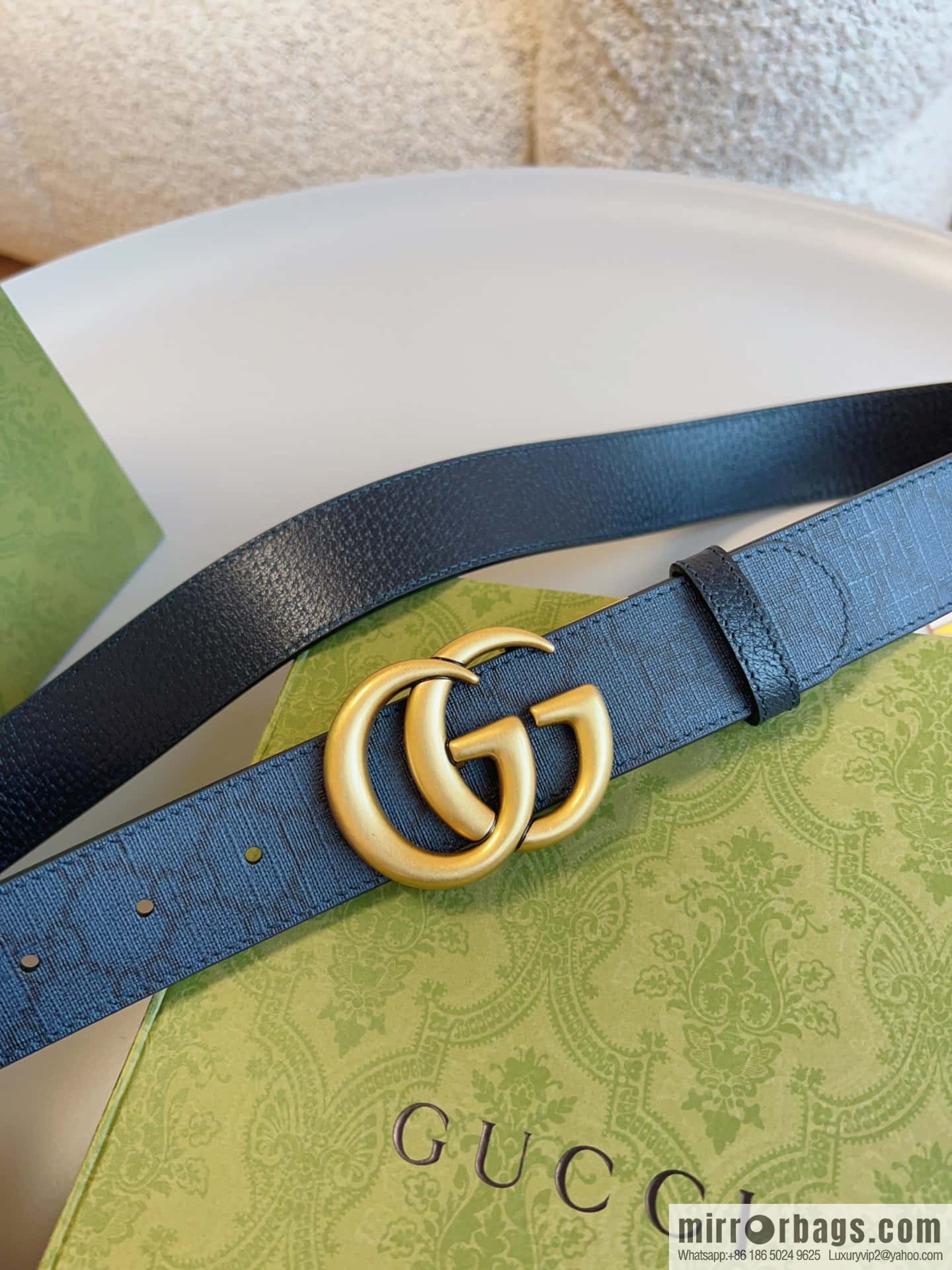 🅿Original leather purchasing grade GG Marmont series double-sided belt, model number 627055.